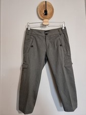 IKKS : PANTACOURT RAYURES TENNIS STYLE COSTUME CARGO CAPRI VINTAGE 