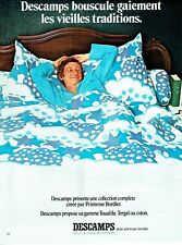  publicité Advertising 0422 1971  Descamps  draps linge maison Primerose Bordier