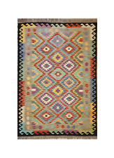 Tapis kilim en laine tissé à la main 255 x 174 cm