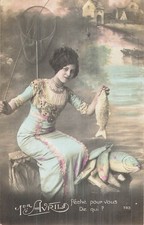 CP 1ER AVRIL FEMME ELEGANTE