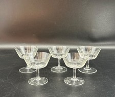 5 Verres à Liqueur Poli Idéal Aussi pour Lait de Poule 1950er Années Vintage