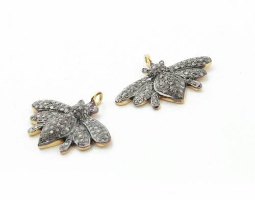 Diamant pavé bee pendentif - diamant,
