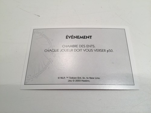 Carte événement chambre - carte,