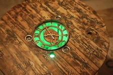 Table basse touret horloge