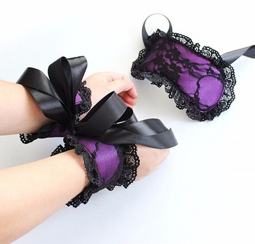 Liens masque menottes tissu