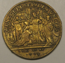 LOUIS XV  son couronnement REIMS 1723 SUPERBE jeton époque poids 5gr70
