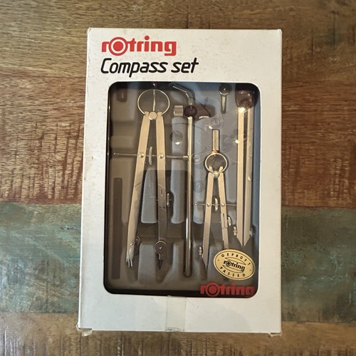 Vintage rotring compass - vintage, compass~set