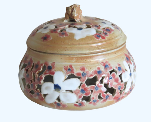 Pot gres ajoure - pot, decor