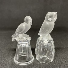 Lot 2 sujets cristal de