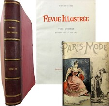 La Revue illustrée semestre 1890-91 Ludovic Baschet + n°1 Paris Mode 1ère année