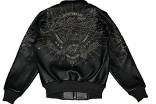 Veste En Cuir Pelle Pelle Pour Homme NOIRE 47E ANNIVERSAIRE Toutes Tailles NEUVE