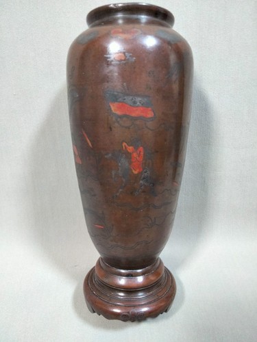 Japon vase balustre en - -,