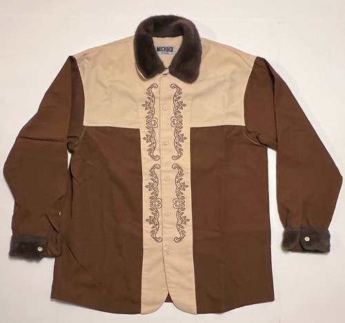 Vtg michiko koshino faux - koshino, fur