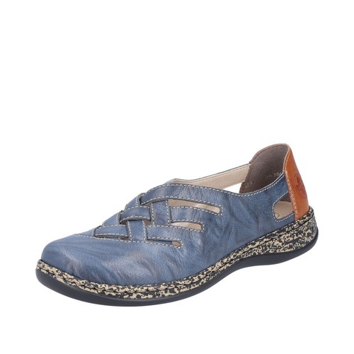 Rieker mocassins femme cuir - rieker,