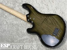 Lakland SL44-94 Deluxe Poplar Burl Bass Dark Oak Green Sunburst Rose FB Used