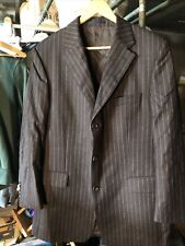 Burberry London Blazer Veste Laine Marron Taille 52 Messina-SM