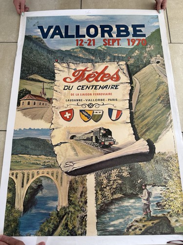 Affiche ancienne vallorbe 1970 - vallorbe,
