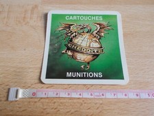 Autocollant Chasse, cartouches, munitions CHEDDITE
