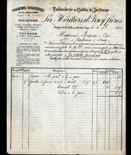 LA HUTTE / DARNEY (88) FORGES TAILLANDERIE / OUTILLAGE "IRROY Freres" en 1892