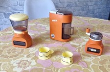 Jouets anciens ou vintage Service Dînette Cafetière + accessoires Berchet orange