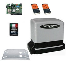 Moteur Portail Coulissant 600kg 24V Automation Central 2 Télécommandes 4 Canaux