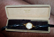 MONTRE FEMME ANCIENNE "HUMA" ÉBAUCHE SUISSE-PLAQUÉ OR-ÉTUI D'ORIGINE. 1ère MAIN