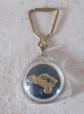 Ancien porte clefs clés vintage huile Station FINA Garage Petroliana 1960s