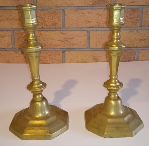 Anciens bougeoirs bronze - 2,
