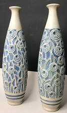 paire VASES ART DECO Grès