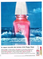 PUBLICITE ADVERTISING 024   1965   PEGGY SAGE   sosmétiques vernis à ongles
