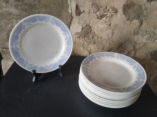 Assiettes plates gien - assiettes,