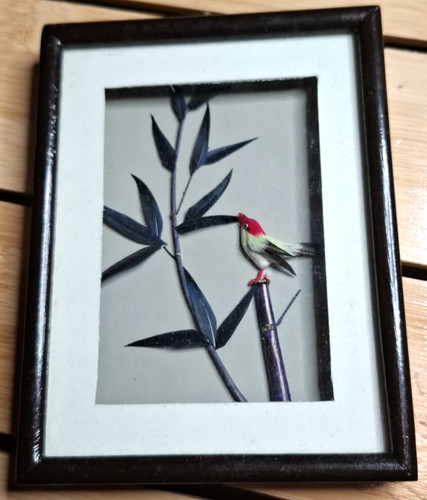 Tableau vintage plumes - tableau,