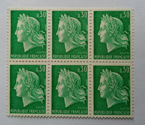 Timbre france 1967 bloc - bloc, de