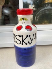 schramberger carafe ceramique bouteille whisky 60´s comme neuf