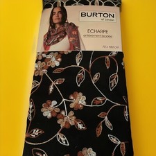 BELLE ÉCHARPE BRODÉE BURTON