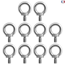 Jubaopen 10PCS Boulon à Oeil Inox M8, Boulon en Acier Inoxydable 304 Levage à O
