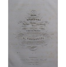 CHERUBINI Luigi Trois Quatuors