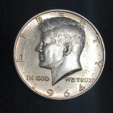 États-Unis, Half Dollar Kennedy 1964 Argent 12,62 g  "Superbe"