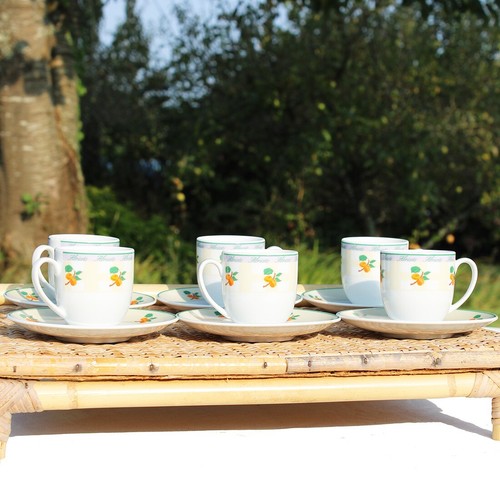 Set tasses et soucoupes - set, 6