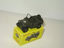 DINKY TOYS, jeep willys militaire pare-brise fixe et crochet, version étoile USA