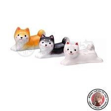 Nouveau Chugai Touen Yakushi four chien météo Shiba Inu baguette repose set...
