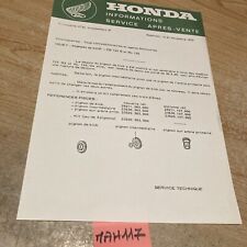 Honda moto 1975 CB125S SL125 pignon de kick note SAV