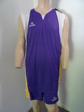 Ensemble-tenue-maillot-short de basketball, homme CEJUDO Clapton, bleu en XL