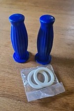 Poignées Metalplast Bleu Opaque 20mm Neuves Vespa Ou Lambretta