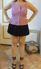 jupe courte et petit haut
