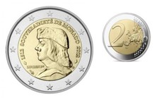 2 € commémorative Monaco  2012   BE Lucien I er  neuve sous capsule