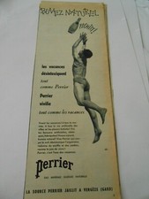 Publicité Advertising 1953  Perrier Buvez Naturel Pschitt !