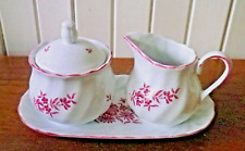 Cremier et sucrier sur plateau