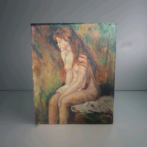 Peinture huile portrait femme - huile,