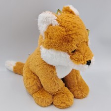 Peluche renard orange blanc
